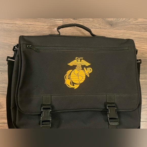 USMC UNITED STATES MARINE CORPS LAPTOP BOOK TRAVEL BAG Military - Picture 3 of 5